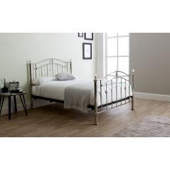 LL Callisto Chrome with Crystals 4ft6 Double bed Frame